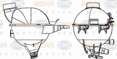 HELLA 8MA 376 702-404 - Nestesäiliö, jäähdytysneste inparts.fi