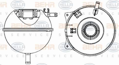 HELLA 8MA 376 702-484 - Nestesäiliö, jäähdytysneste inparts.fi