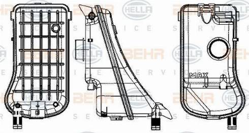 HELLA 8MA 376 702-334 - Nestesäiliö, jäähdytysneste inparts.fi