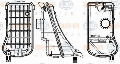 HELLA 8MA 376 702-374 - Nestesäiliö, jäähdytysneste inparts.fi