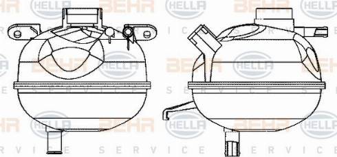 HELLA 8MA 376 702-294 - Nestesäiliö, jäähdytysneste inparts.fi