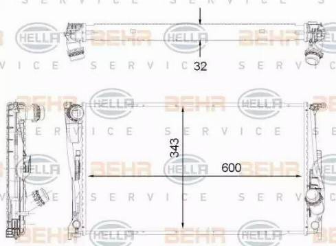 HELLA 8MK 376 792-261 - Jäähdytin,moottorin jäähdytys inparts.fi