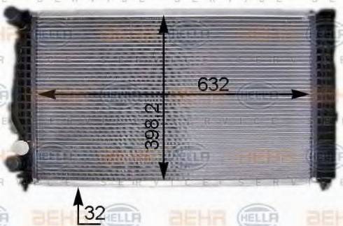 HELLA 8MK 376 704-924 - Jäähdytin,moottorin jäähdytys inparts.fi