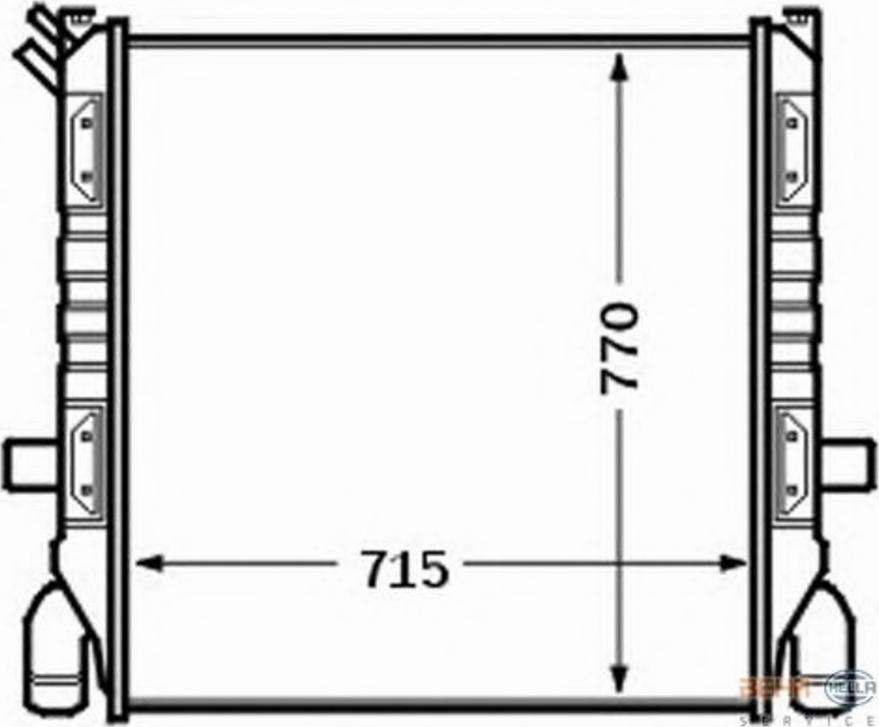 HELLA 8MK376705711 - Jäähdytin,moottorin jäähdytys inparts.fi