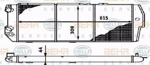 HELLA 8MK 376 714-581 - Jäähdytin,moottorin jäähdytys inparts.fi