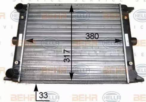 HELLA 8MK 376 715-211 - Jäähdytin,moottorin jäähdytys inparts.fi