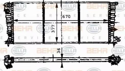 HELLA 8MK 376 716-521 - Jäähdytin,moottorin jäähdytys inparts.fi