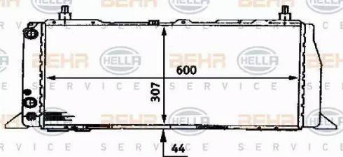 HELLA 8MK 376 716-641 - Jäähdytin,moottorin jäähdytys inparts.fi