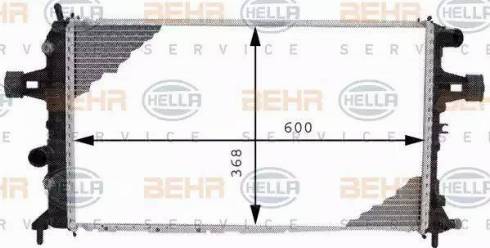 HELLA 8MK 376 710-334 - Jäähdytin,moottorin jäähdytys inparts.fi