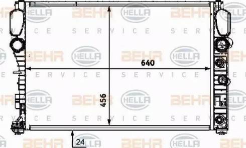 HELLA 8MK 376 718-024 - Jäähdytin,moottorin jäähdytys inparts.fi