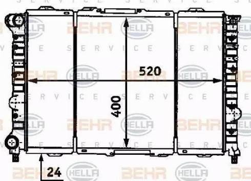 HELLA 8MK 376 718-101 - Jäähdytin,moottorin jäähdytys inparts.fi