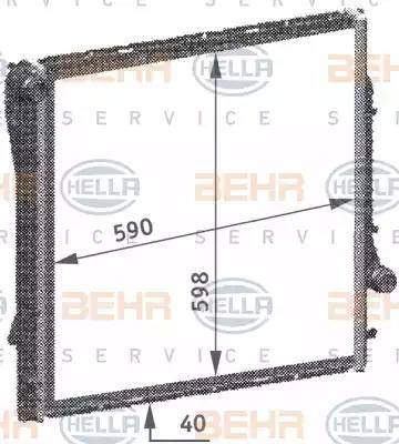 HELLA 8MK 376 718-754 - Jäähdytin,moottorin jäähdytys inparts.fi