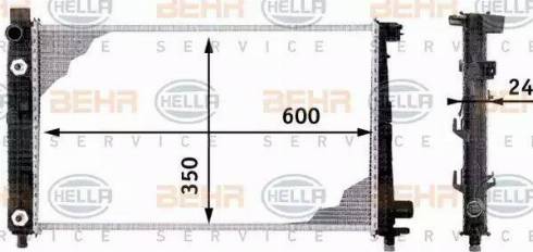 HELLA 8MK 376 713-054 - Jäähdytin,moottorin jäähdytys inparts.fi