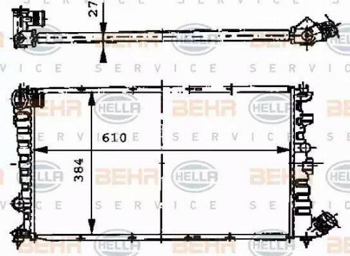 HELLA 8MK 376 717-481 - Jäähdytin,moottorin jäähdytys inparts.fi