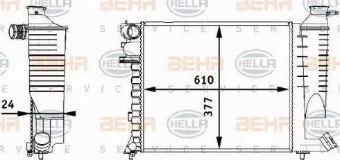 HELLA 8MK 376 717-511 - Jäähdytin,moottorin jäähdytys inparts.fi