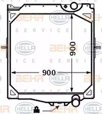 HELLA 8MK 376 726-591 - Jäähdytin,moottorin jäähdytys inparts.fi