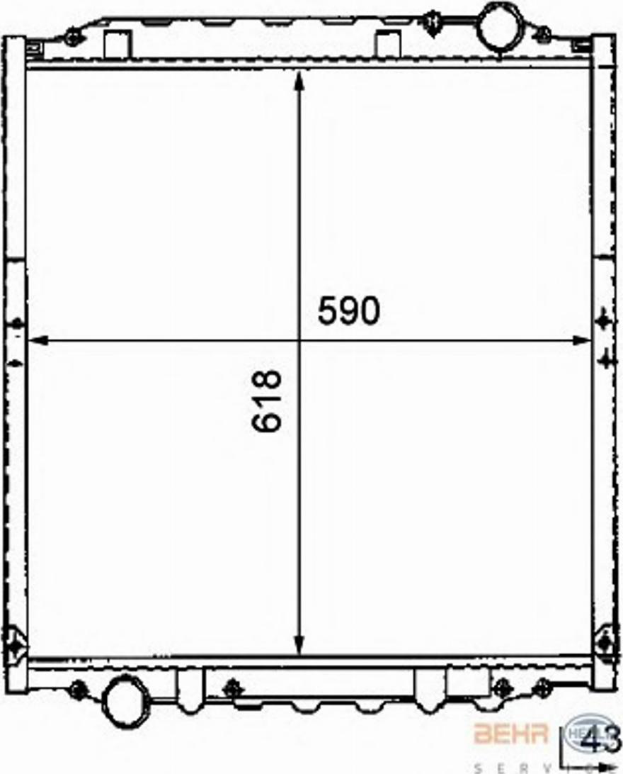 HELLA 8MK 376 726-641 - Jäähdytin,moottorin jäähdytys inparts.fi