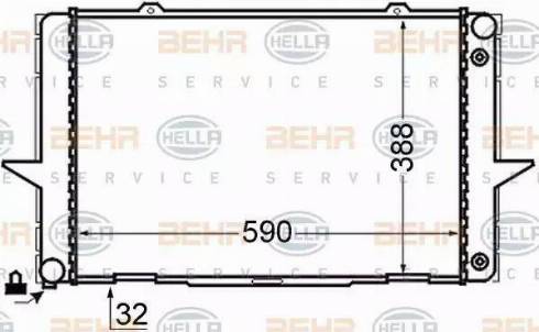 HELLA 8MK 376 726-711 - Jäähdytin,moottorin jäähdytys inparts.fi