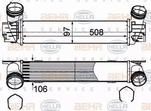 HELLA 8ML 376 988-094 - Välijäähdytin inparts.fi