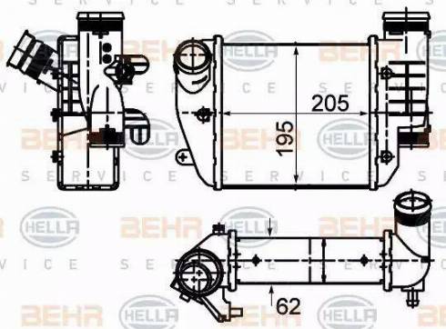 HELLA 8ML 376 988-024 - Välijäähdytin inparts.fi