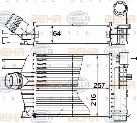 HELLA 8ML 376 988-164 - Välijäähdytin inparts.fi