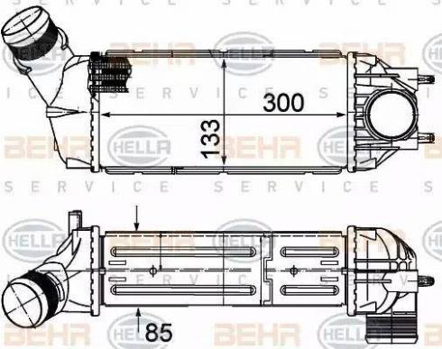 HELLA 8ML 376 988-104 - Välijäähdytin inparts.fi