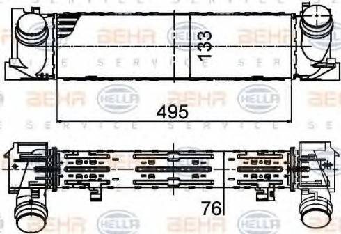 HELLA 8ML 376 791-754 - Välijäähdytin inparts.fi