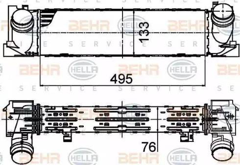 HELLA 8ML 376 791-751 - Välijäähdytin inparts.fi