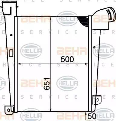 HELLA 8ML 376 792-061 - Välijäähdytin inparts.fi