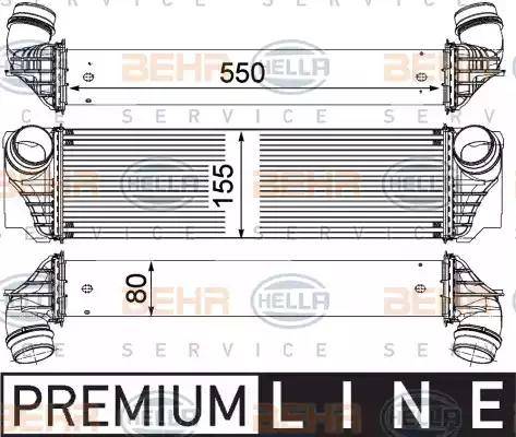 HELLA 8ML 376 746-401 - Välijäähdytin inparts.fi