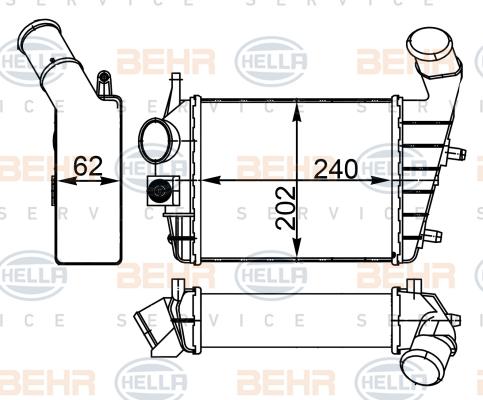 HELLA 8ML 376 746-544 - Välijäähdytin inparts.fi