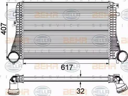 HELLA 8ML 376 746-111 - Välijäähdytin inparts.fi