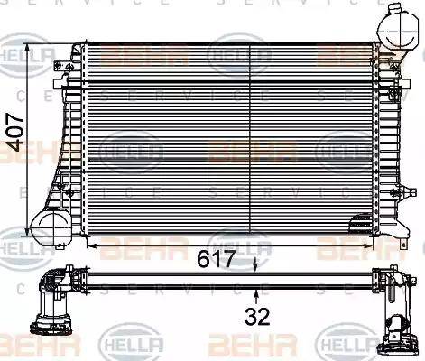 HELLA 8ML 376 746-131 - Välijäähdytin inparts.fi