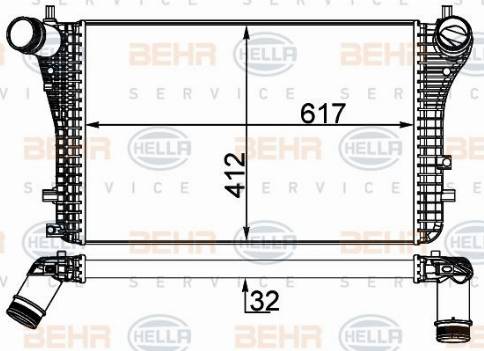 HELLA 8ML 376 746-724 - Välijäähdytin inparts.fi