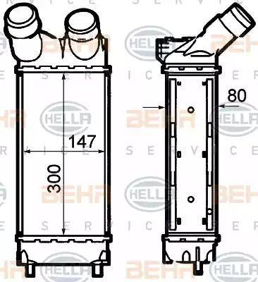 HELLA 8ML 376 760-741 - Välijäähdytin inparts.fi