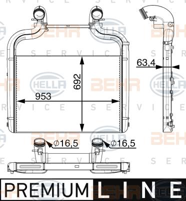 HELLA 8ML 376 706-951 - Välijäähdytin inparts.fi