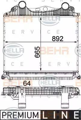 HELLA 8ML 376 724-381 - Välijäähdytin inparts.fi