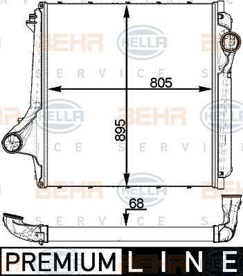 HELLA 8ML 376 779-351 - Välijäähdytin inparts.fi