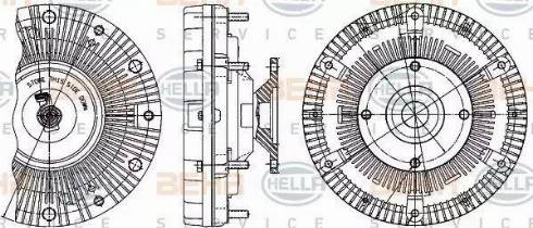 HELLA 8MV 376 906-501 - Kytkin, jäähdytystuuletin inparts.fi