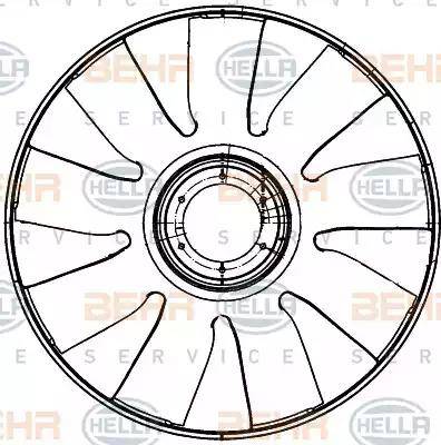 HELLA 8MV 376 906-531 - Tuuletin, mootorinjäähdytys inparts.fi