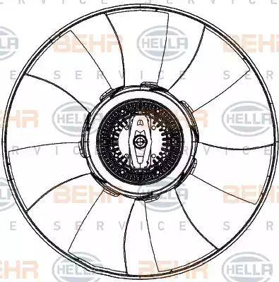 HELLA 8MV 376 906-781 - Tuuletin, moottorin jäähdytys inparts.fi