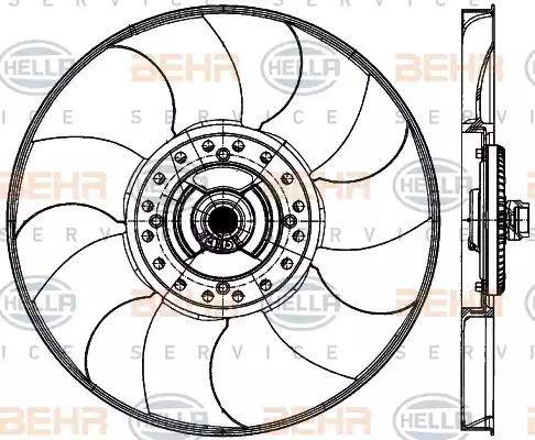 HELLA 8MV 376 906-731 - Tuuletin, moottorin jäähdytys inparts.fi