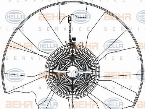 HELLA 8MV 376 906-721 - Tuuletin, moottorin jäähdytys inparts.fi