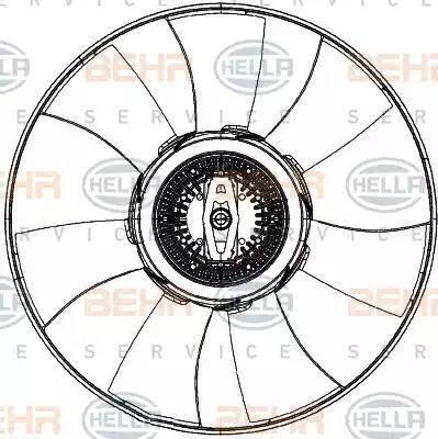 HELLA 8MV 376 906-771 - Tuuletin, moottorin jäähdytys inparts.fi