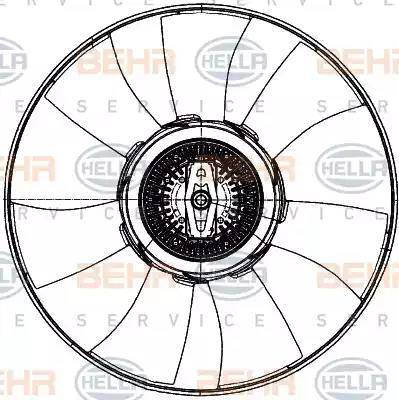 HELLA 8MV 376 907-091 - Tuuletin, moottorin jäähdytys inparts.fi