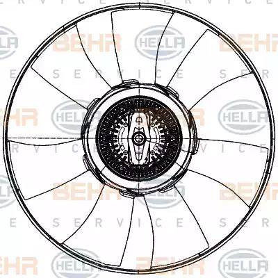 HELLA 8MV 376 907-081 - Tuuletin, moottorin jäähdytys inparts.fi