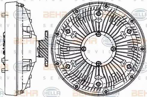 HELLA 8MV 376 907-231 - Kytkin, jäähdytystuuletin inparts.fi