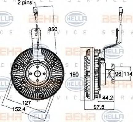 HELLA 8MV 376 758-491 - Kytkin, jäähdytystuuletin inparts.fi