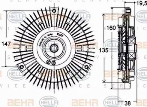 HELLA 8MV 376 758-431 - Kytkin, jäähdytystuuletin inparts.fi