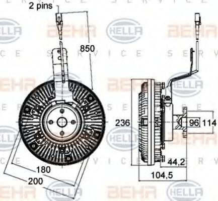 HELLA 8MV 376 758-531 - Kytkin, jäähdytystuuletin inparts.fi